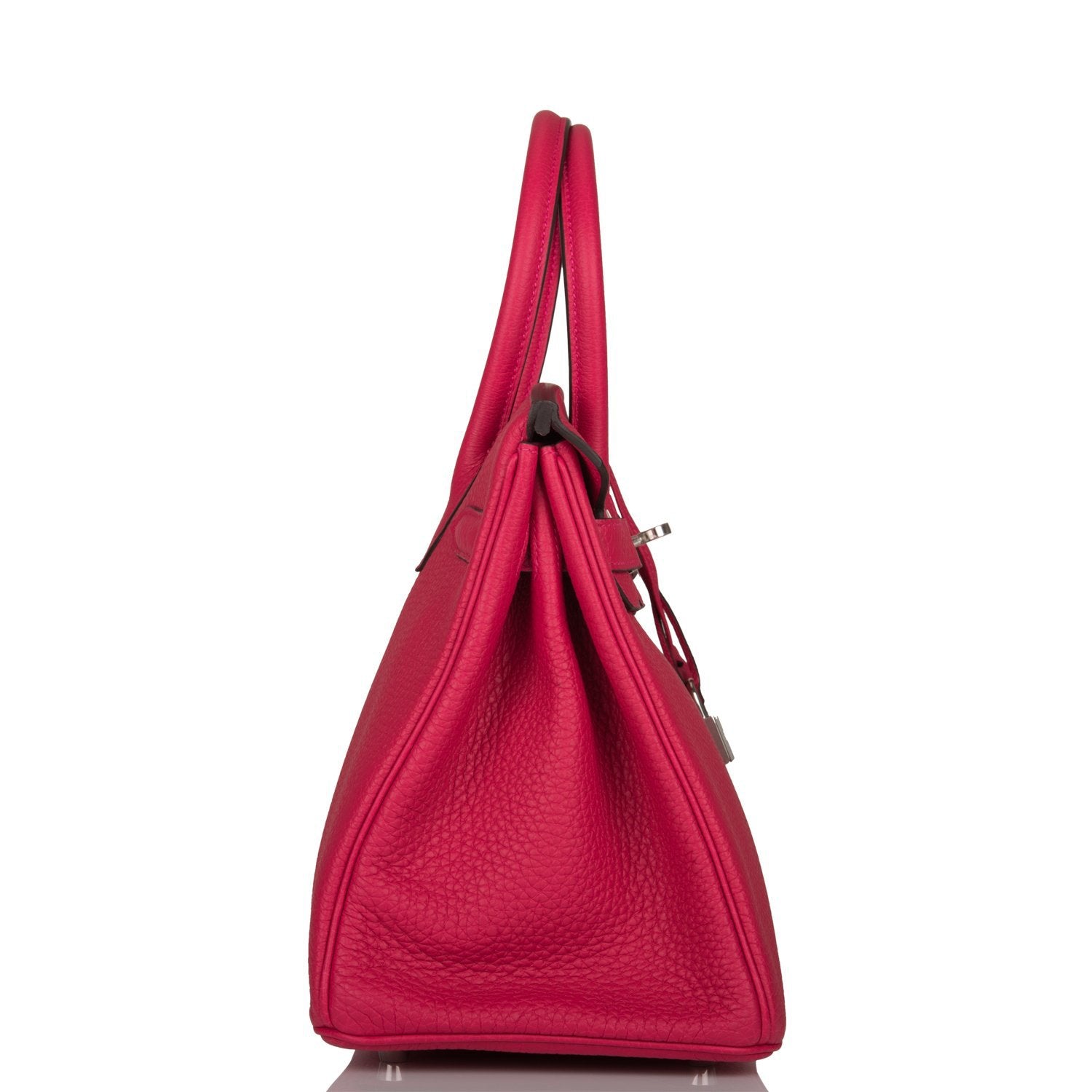 Hermes Birkin 30cm Framboise Togo Palladium Hardware - Exclusu