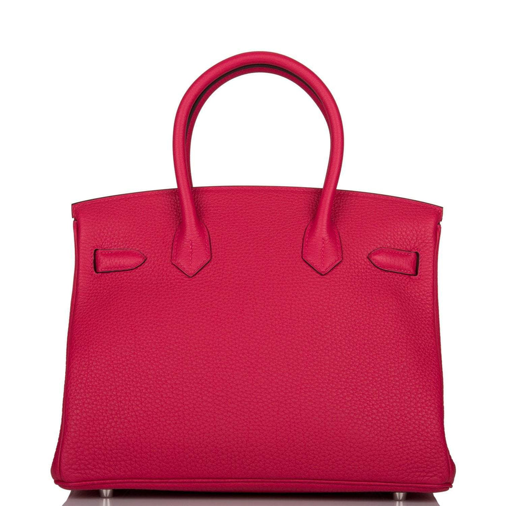Hermes Birkin 30cm Framboise Togo Palladium Hardware - Exclusu