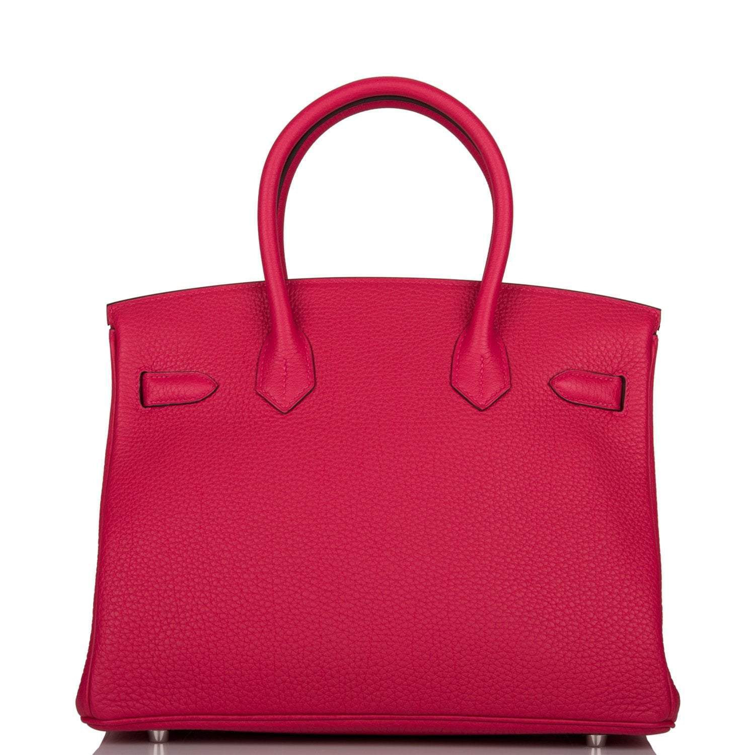 Hermes Birkin 30cm Framboise Togo Palladium Hardware - Exclusu