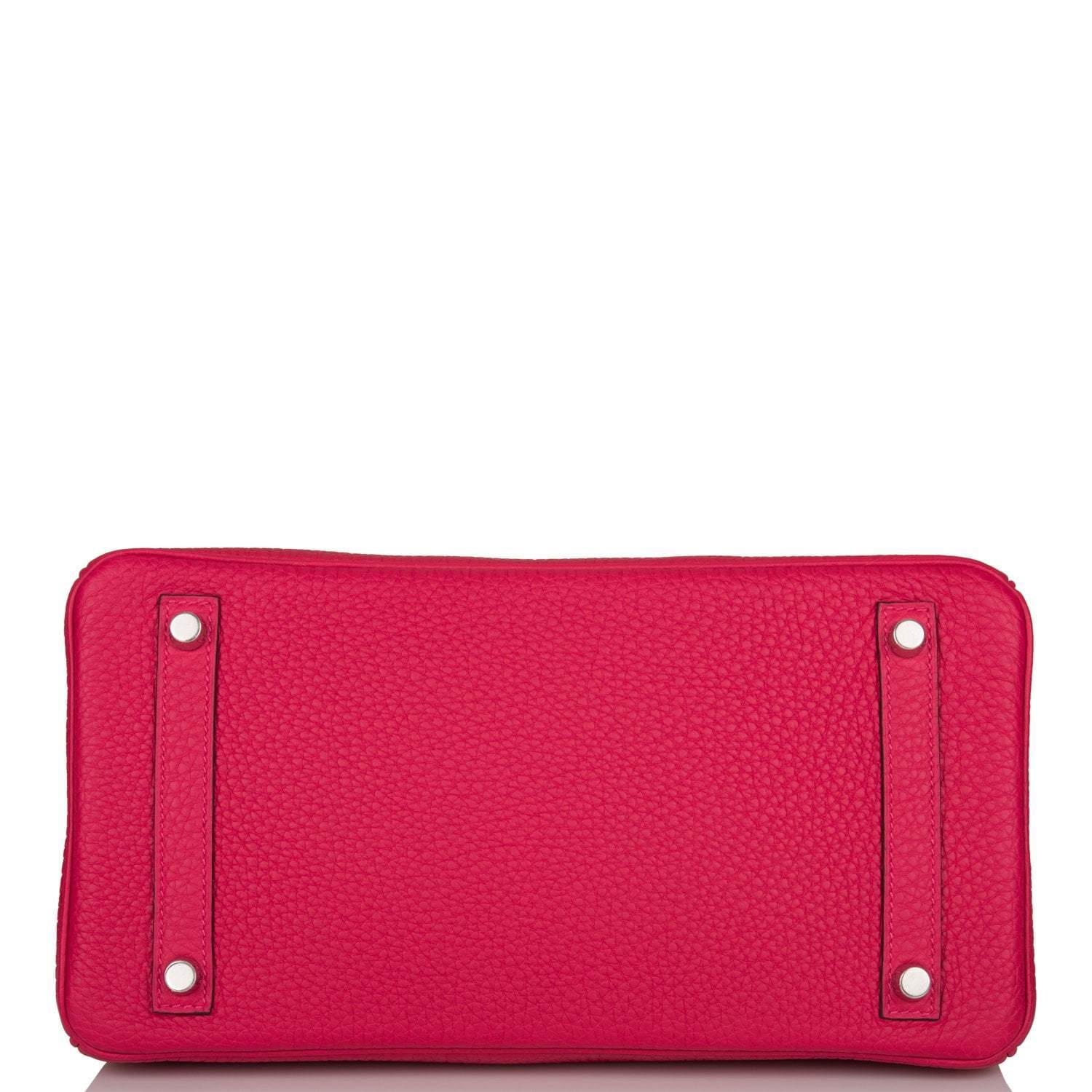 Hermes Birkin 30cm Framboise Togo Palladium Hardware - Exclusu
