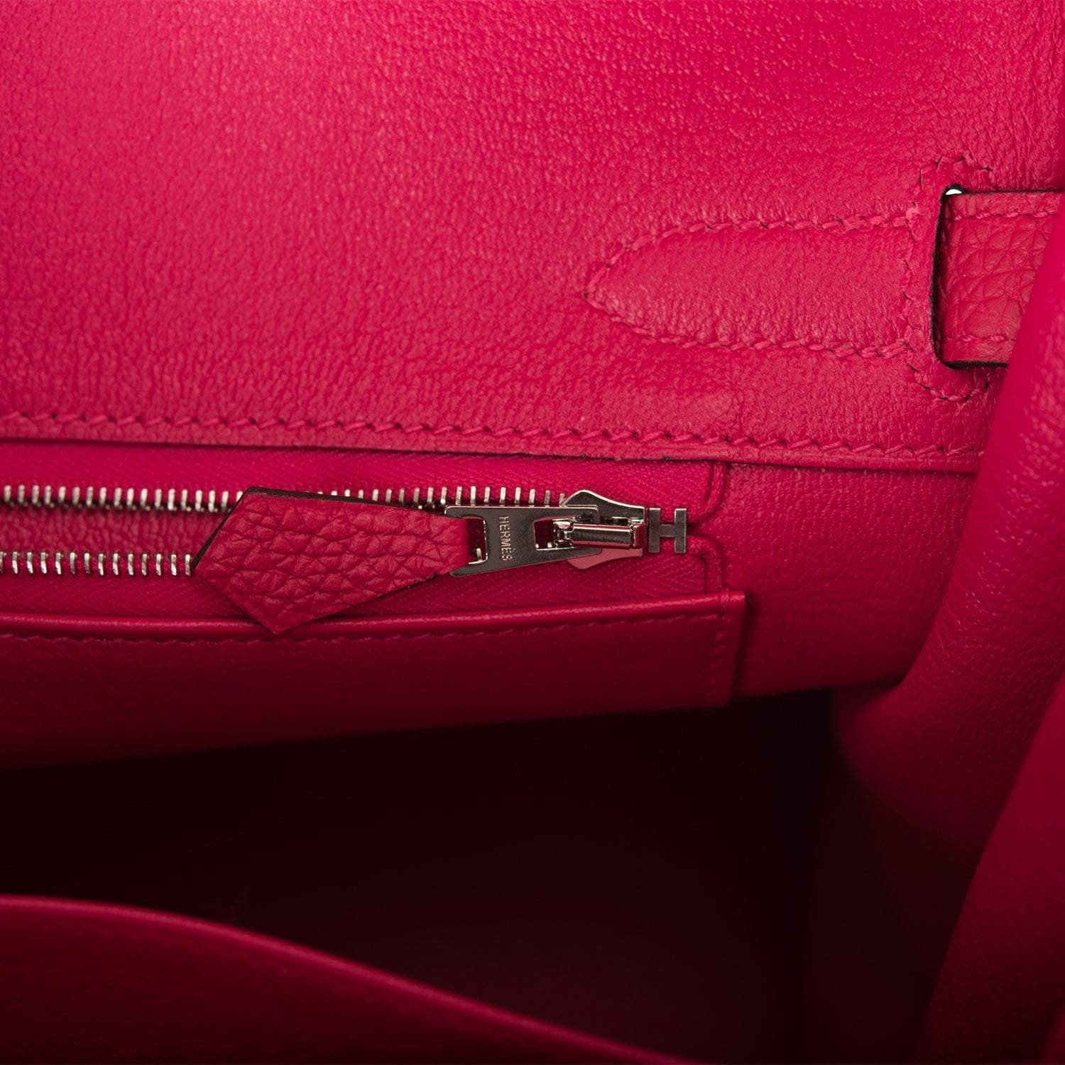 Hermes Birkin 30cm Framboise Togo Palladium Hardware - Exclusu