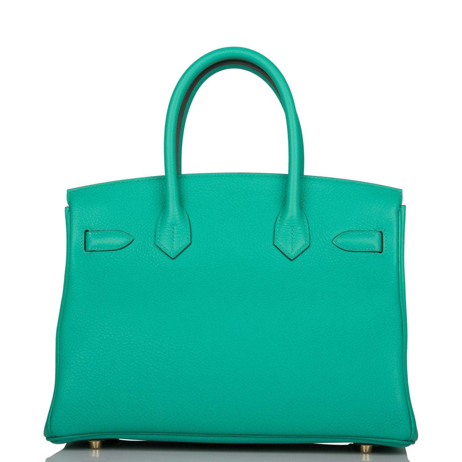 Hermes Birkin 30cm Menthe Togo Gold Hardware - Exclusu