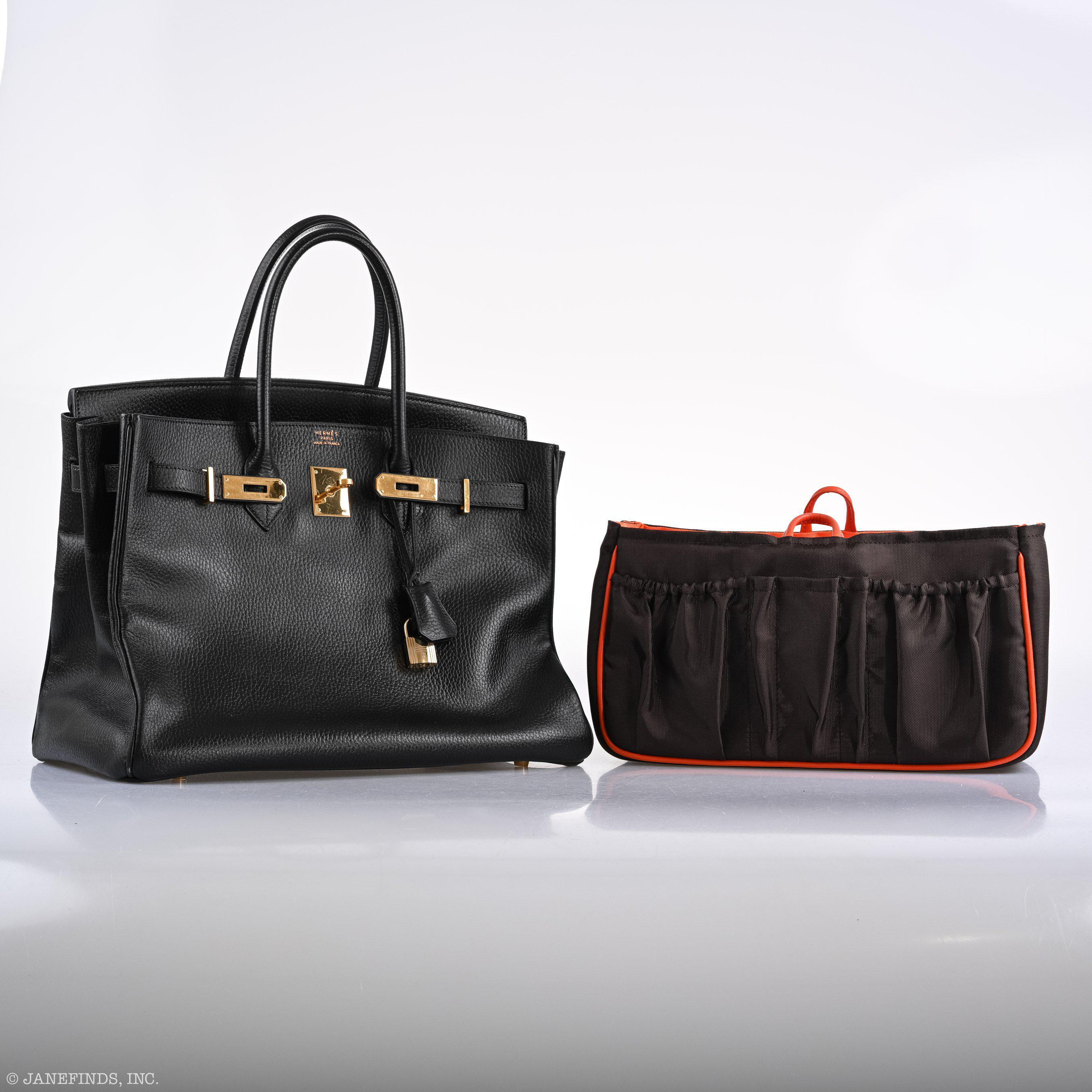 Hermes Birkin 35 Black Ardenne Gold Hardware - C Square - Exclusu