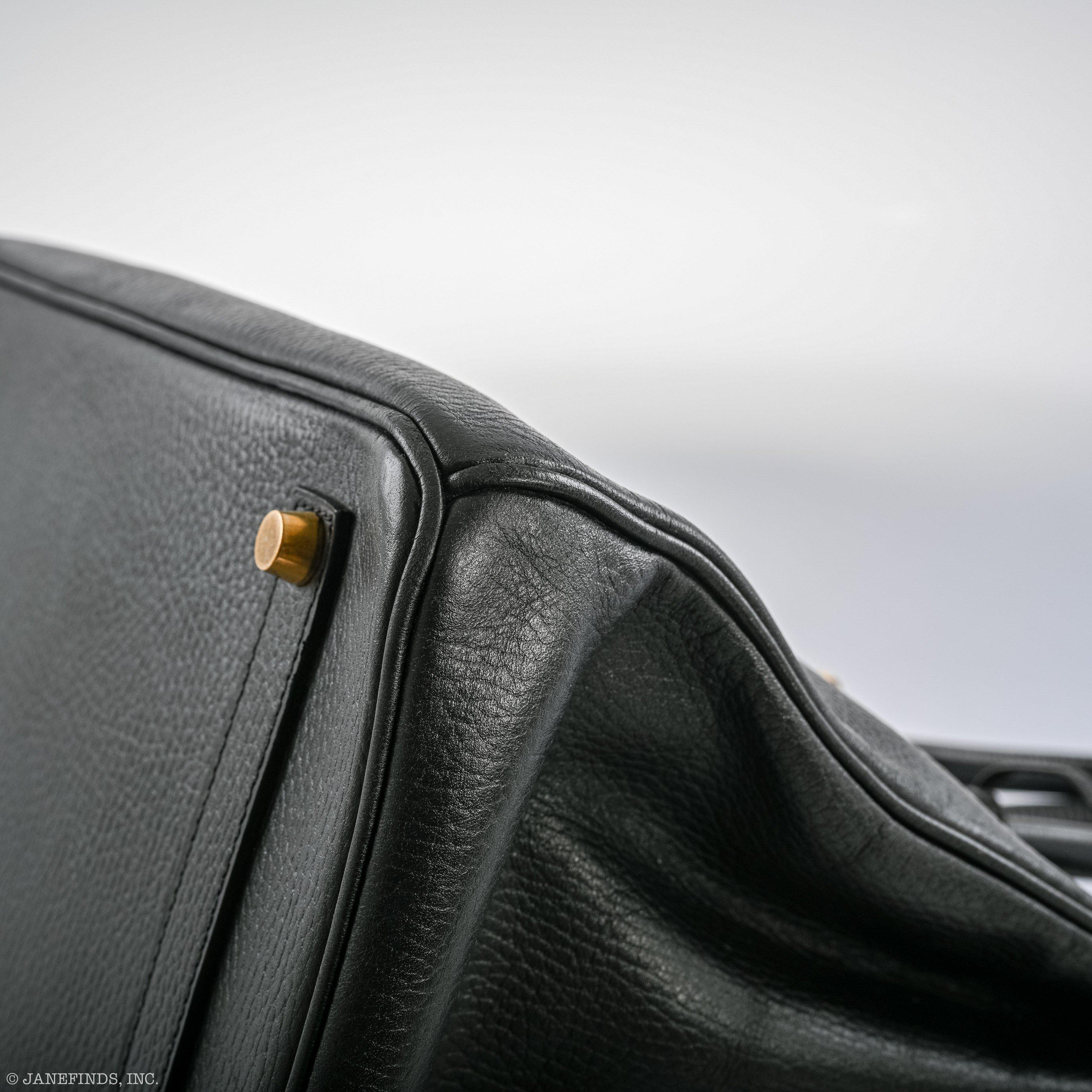 Hermes Birkin 35 Black Ardenne Gold Hardware - C Square - Exclusu