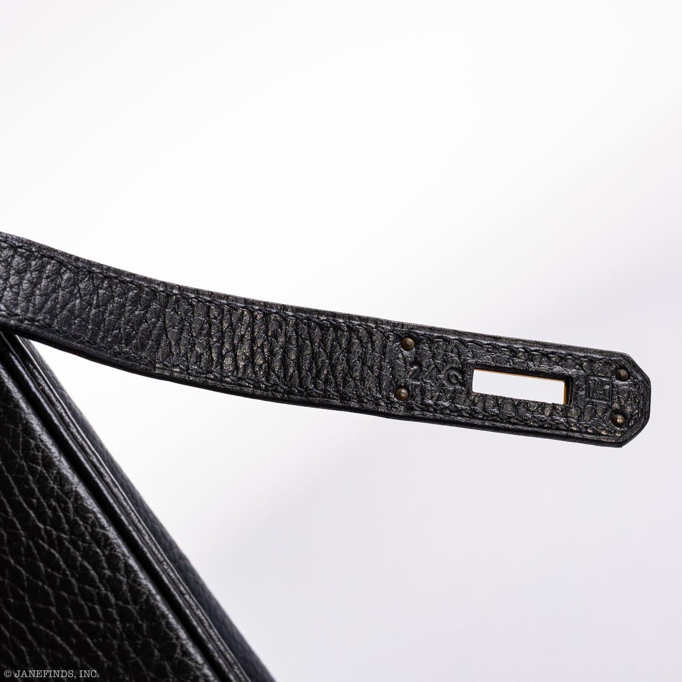 Hermes Birkin 35 Black Ardennes Gold Hardware - Square A - Exclusu