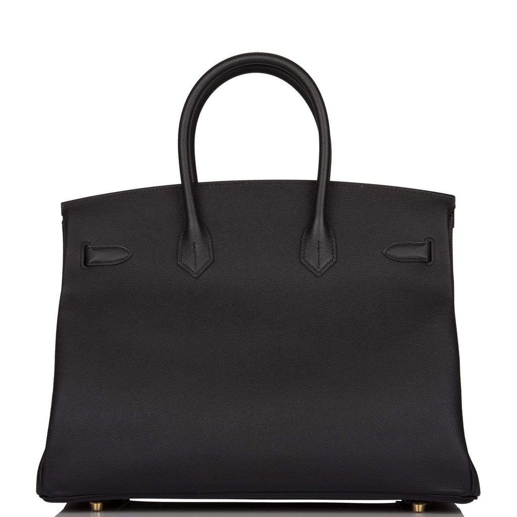 Hermes Birkin 35 Black Epsom Gold Hardware - Exclusu