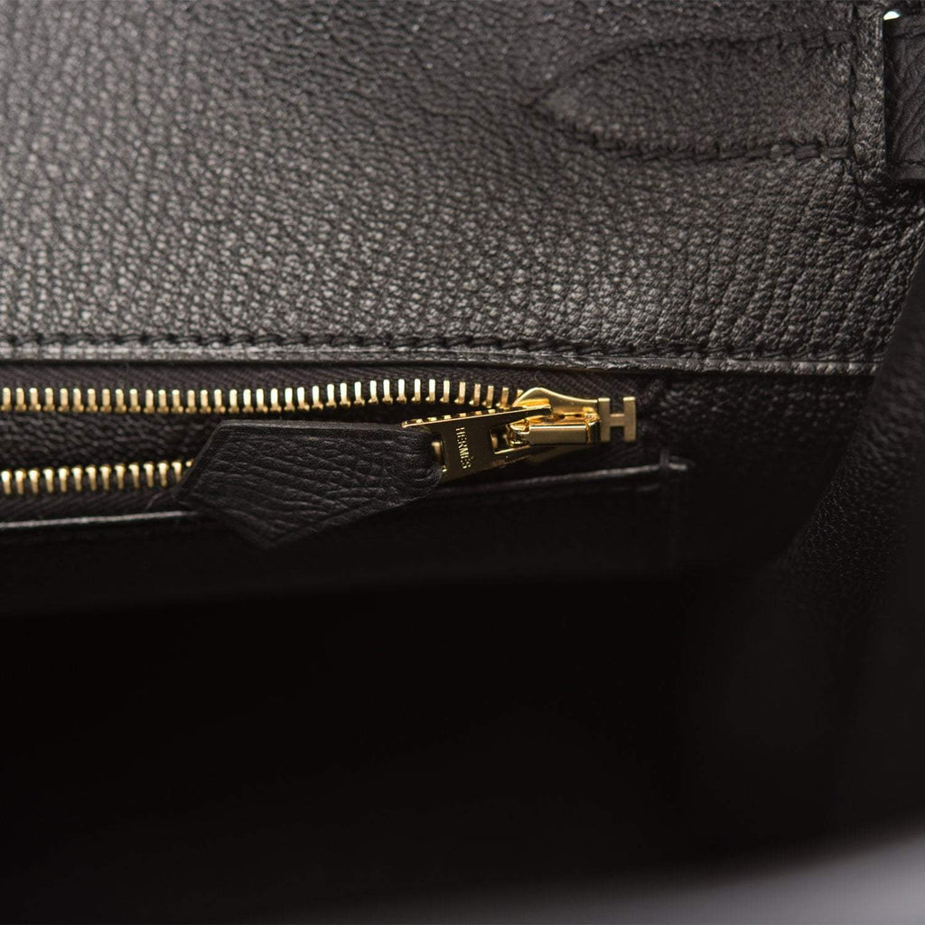 Hermes Birkin 35 Black Epsom Gold Hardware - Exclusu
