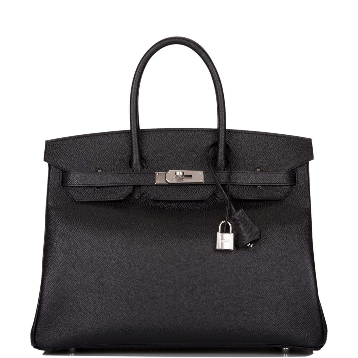 Hermes Birkin 35 Black Epsom Palladium Hardware - Exclusu