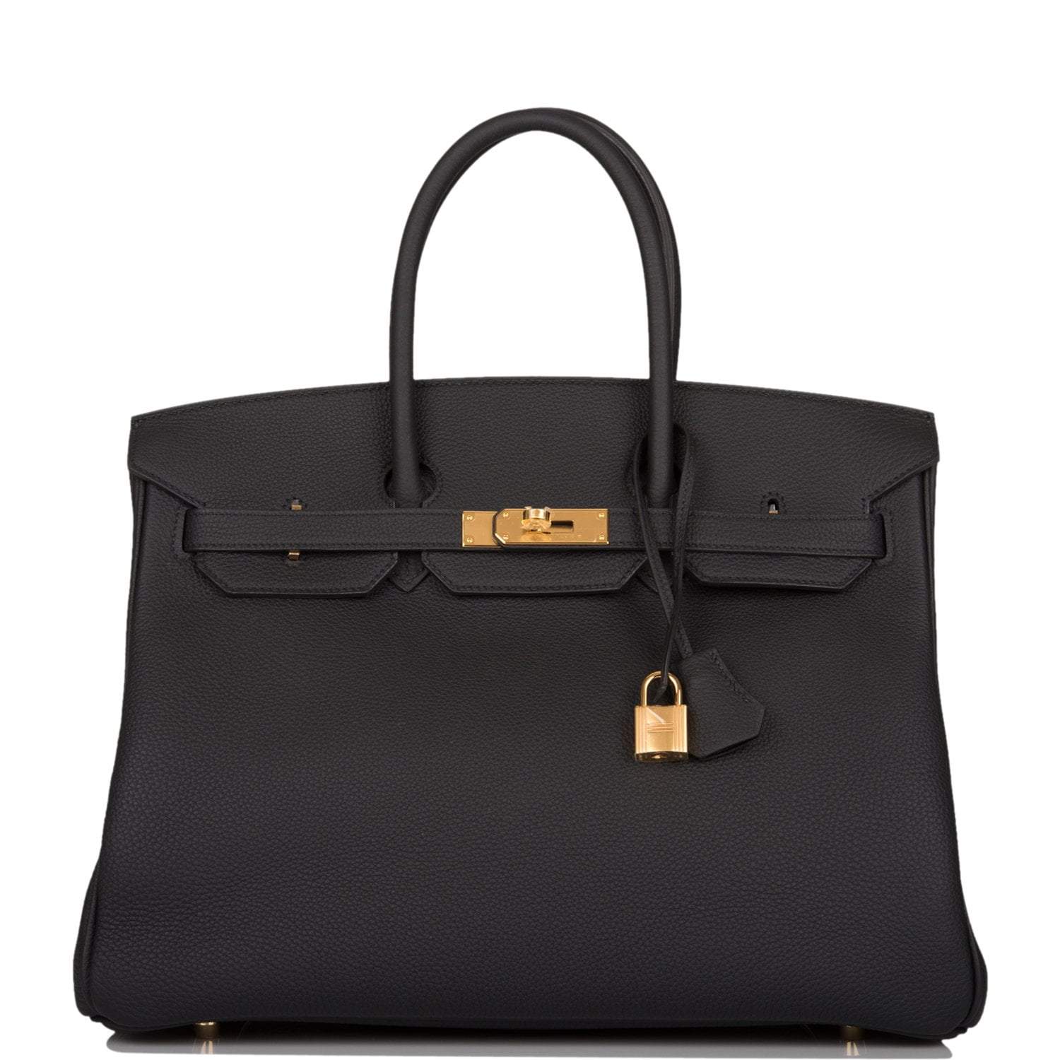 Hermes Birkin 35 Black Togo Gold Hardware - Exclusu