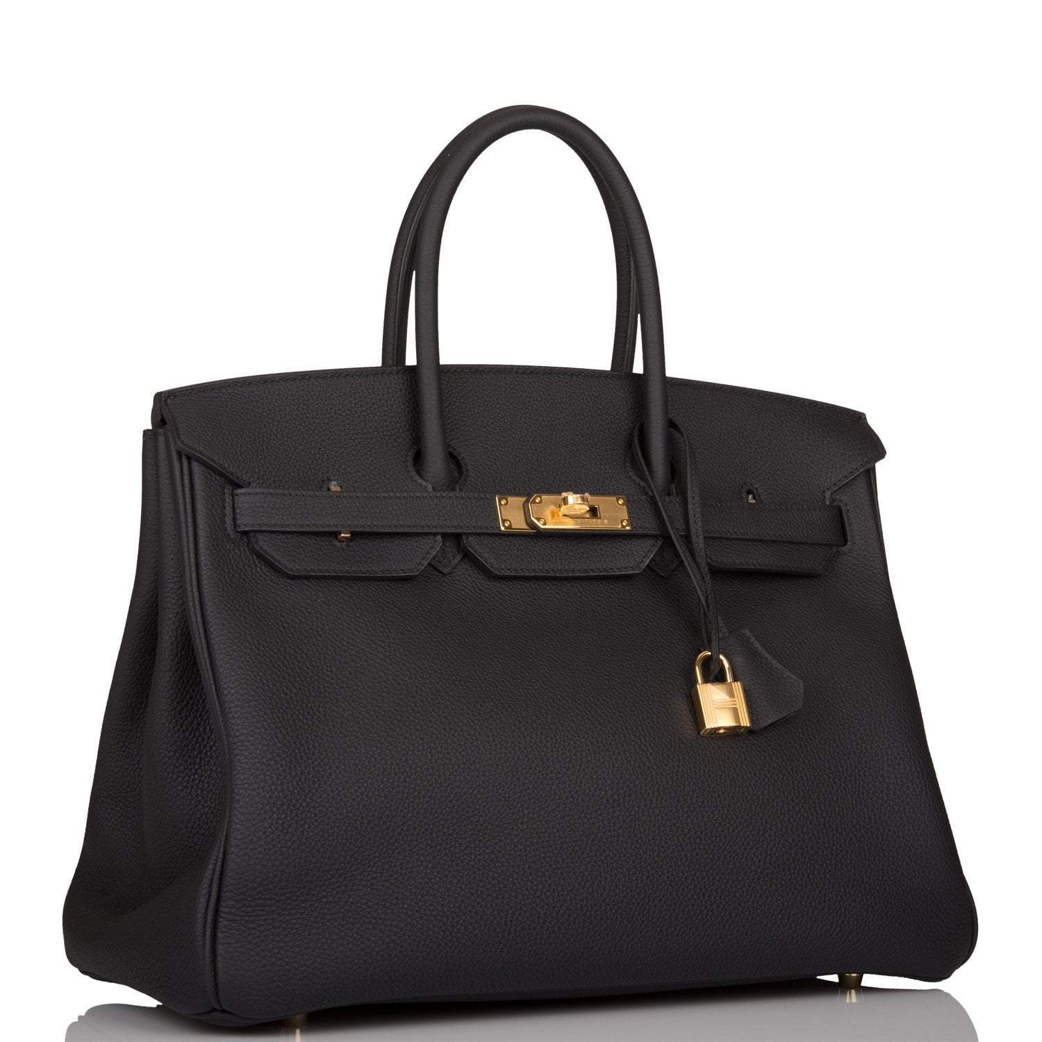 Hermes Birkin 35 Black Togo Gold Hardware - Exclusu