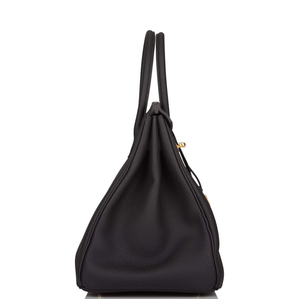 Hermes Birkin 35 Black Togo Gold Hardware - Exclusu