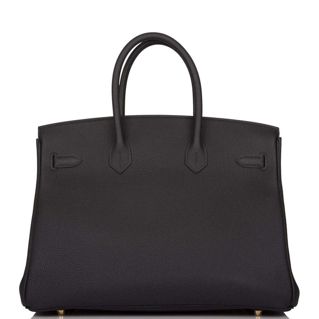 Hermes Birkin 35 Black Togo Gold Hardware - Exclusu