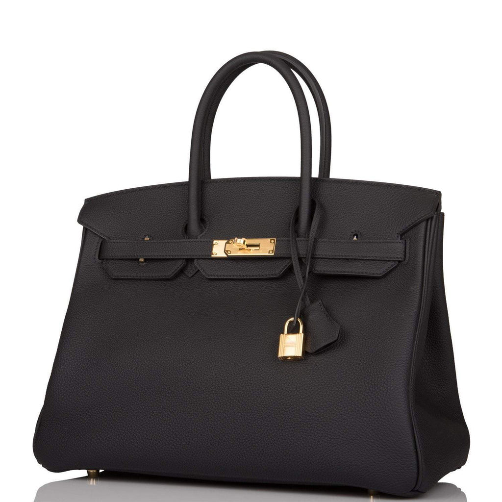 Hermes Birkin 35 Black Togo Gold Hardware - Exclusu