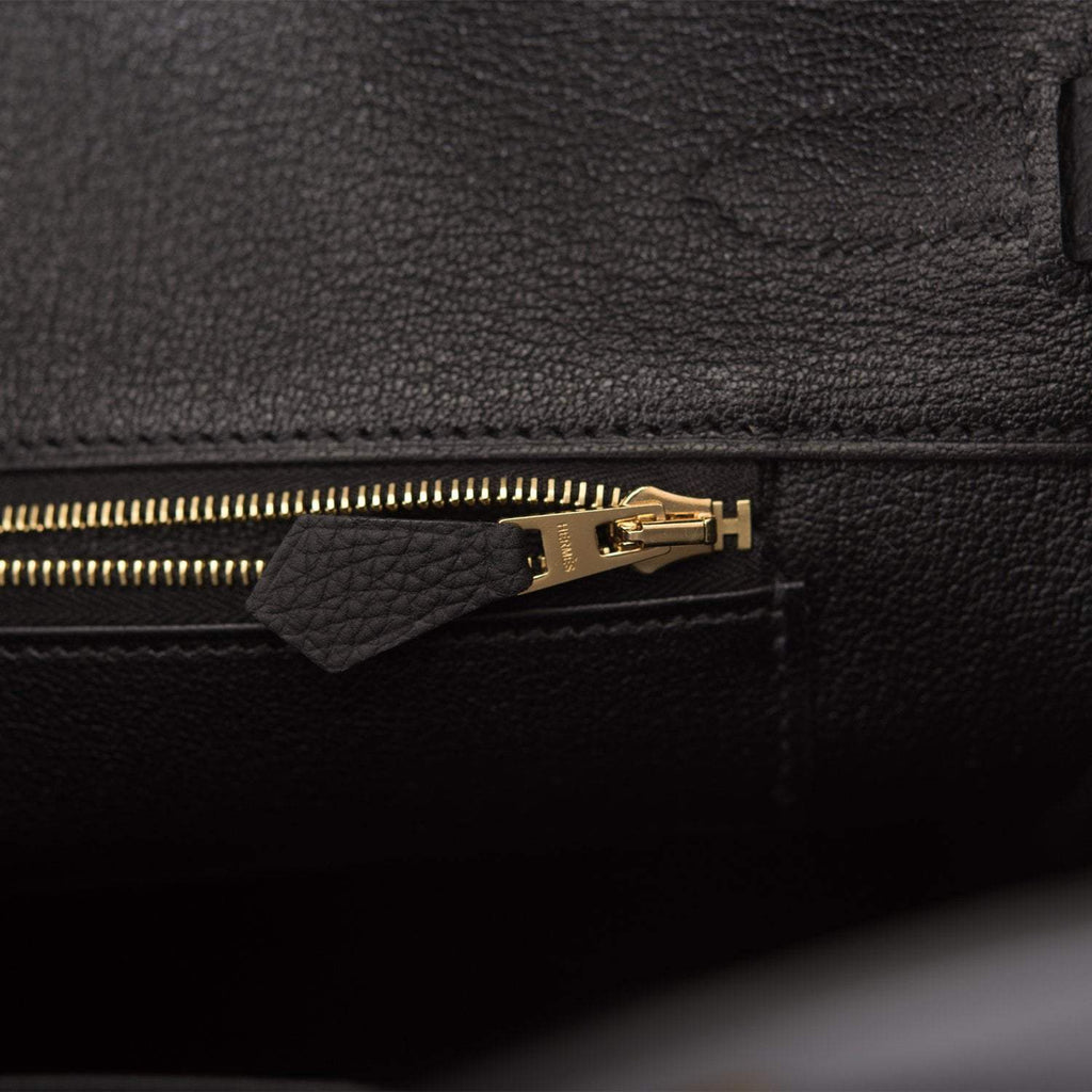Hermes Birkin 35 Black Togo Gold Hardware - Exclusu