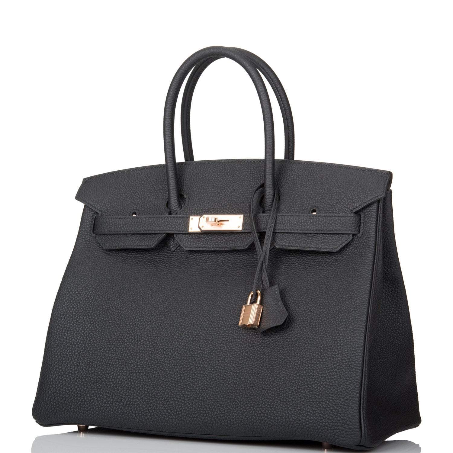 Hermes Birkin 35 Black Togo Rose Gold Hardware - Exclusu