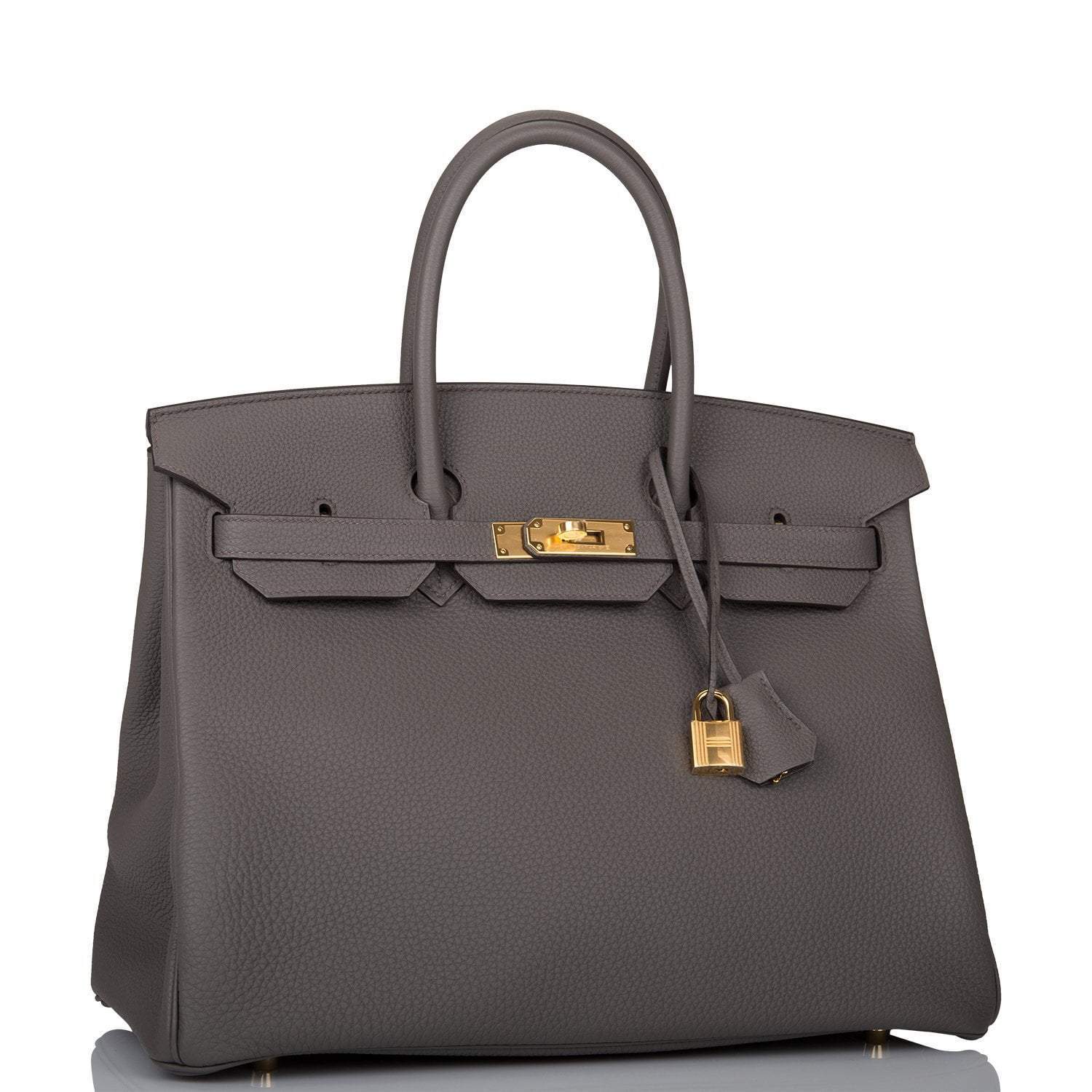 Hermes Birkin 35 Etain Togo Gold Hardware - Exclusu