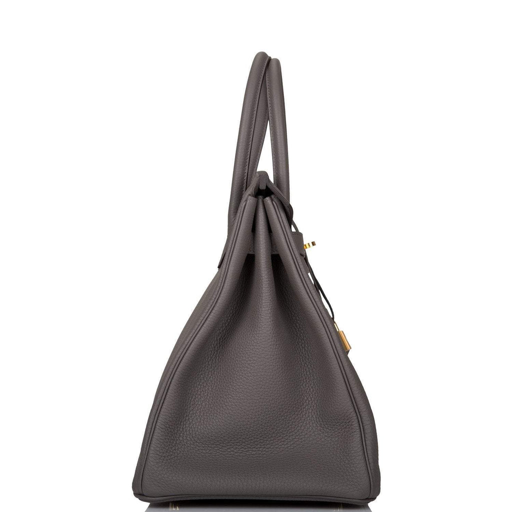 Hermes Birkin 35 Etain Togo Gold Hardware - Exclusu