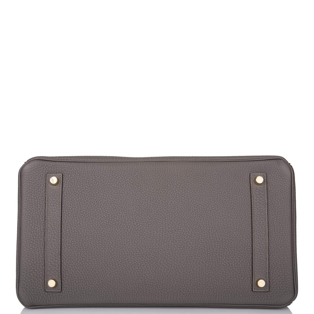 Hermes Birkin 35 Etain Togo Gold Hardware - Exclusu