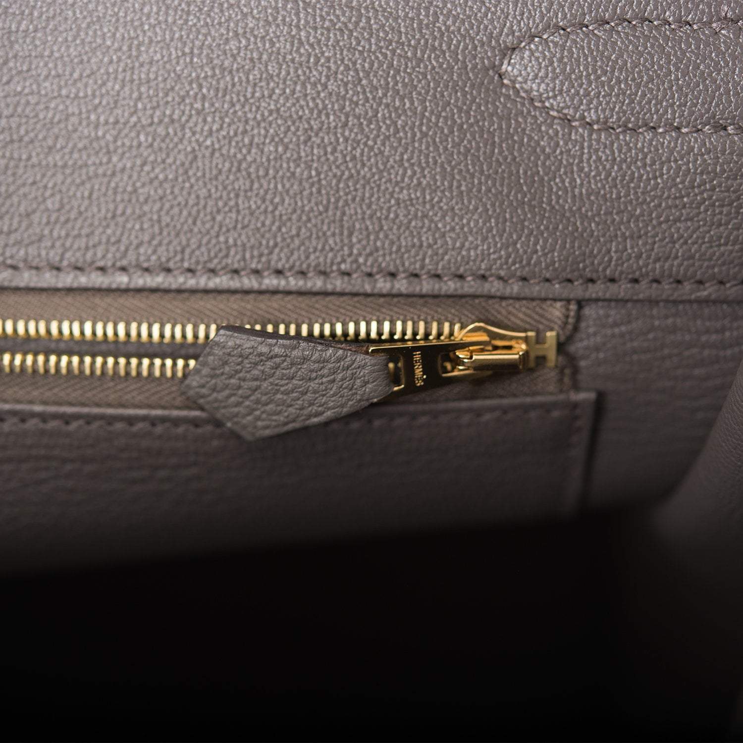 Hermes Birkin 35 Etain Togo Gold Hardware - Exclusu