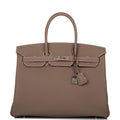 Hermes Birkin 35 Etoupe Togo Palladium Hardware - Exclusu