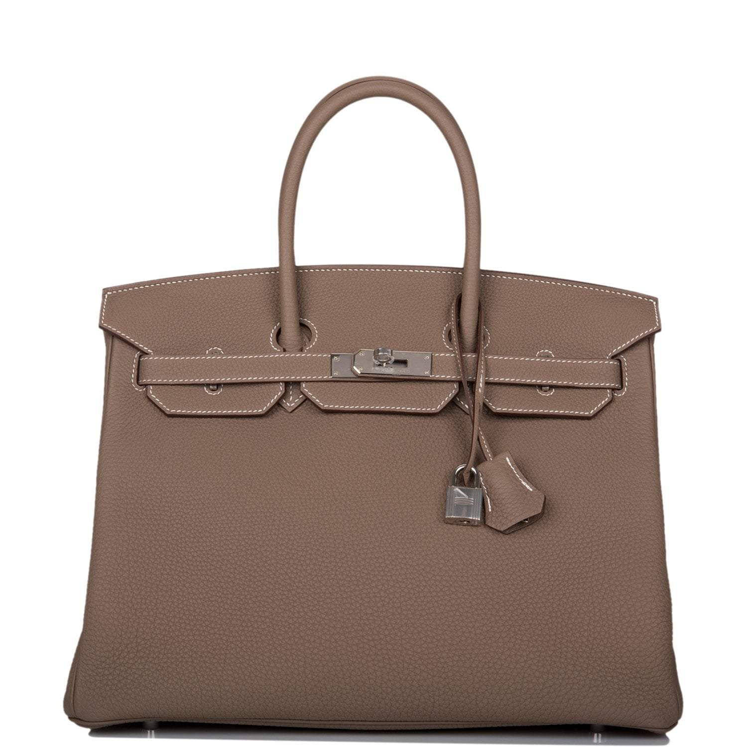 Hermes Birkin 35 Etoupe Togo Palladium Hardware - Exclusu