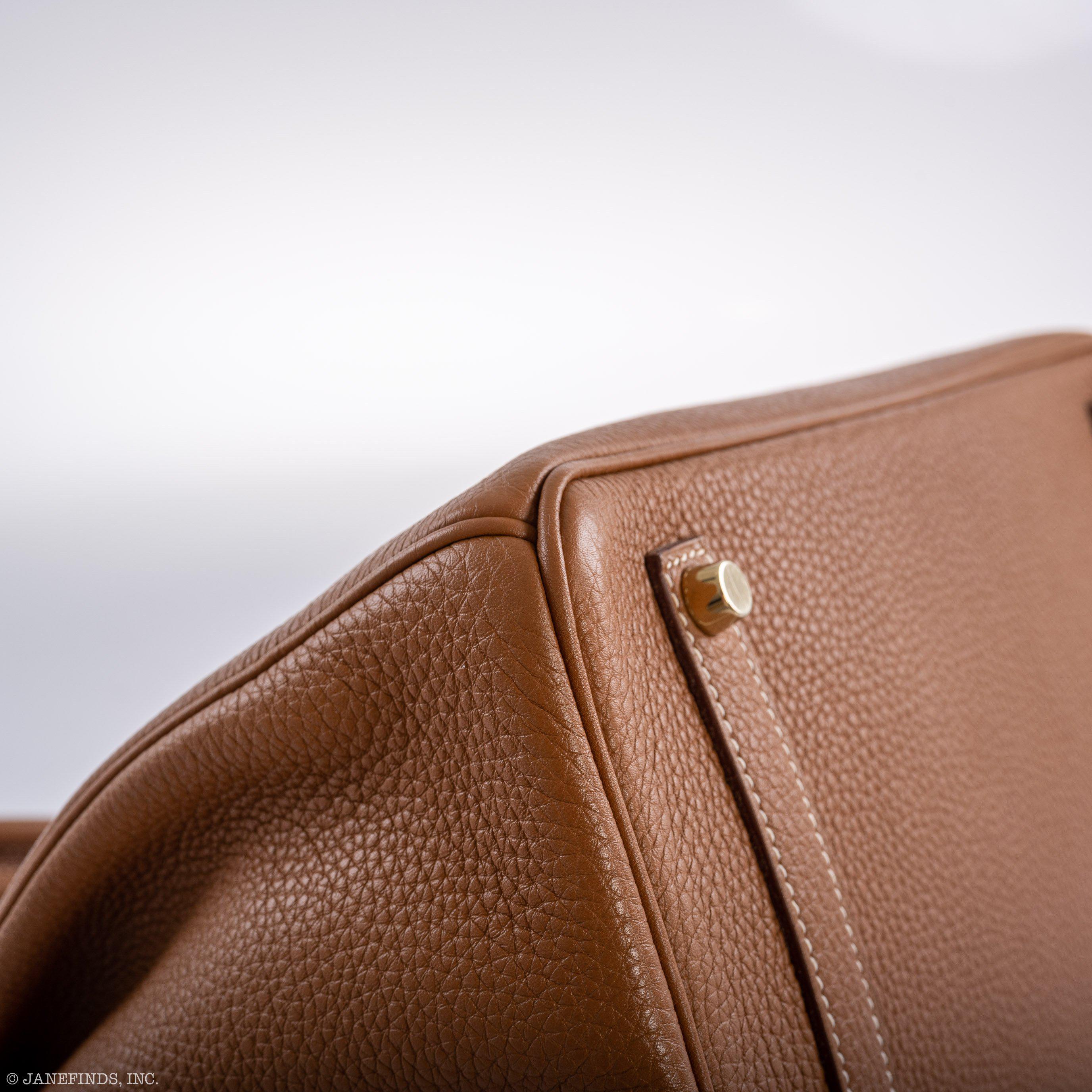 Hermes Birkin 35 Gold Togo Gold Hardware - Square O - Exclusu