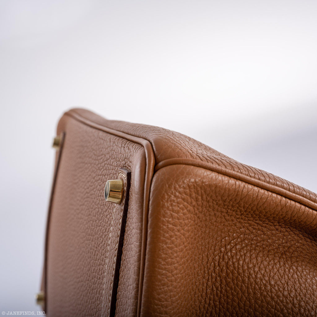 Hermes Birkin 35 Gold Togo Gold Hardware - Square O - Exclusu