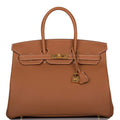Hermes Birkin 35 Gold Togo Gold Hardware - Exclusu