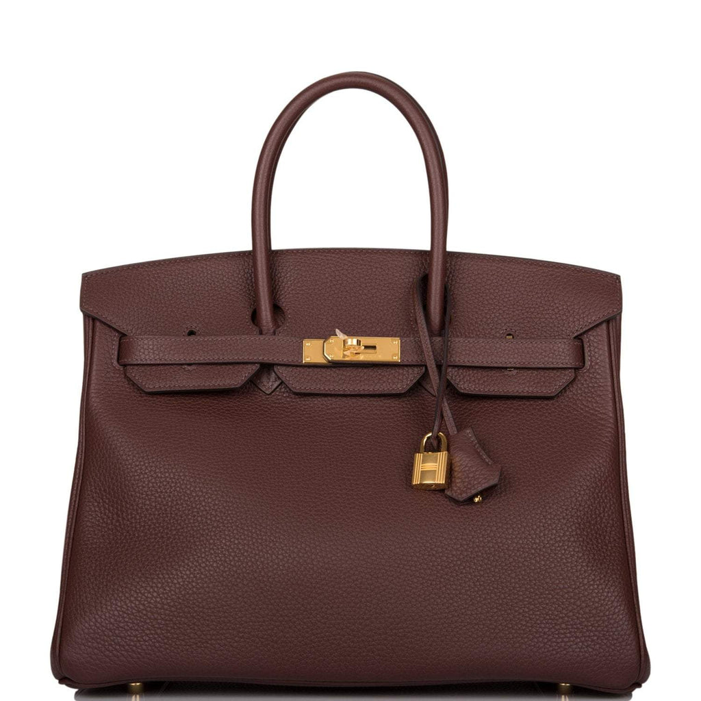Hermes Birkin 35 Havane Clemence Gold Hardware - Exclusu