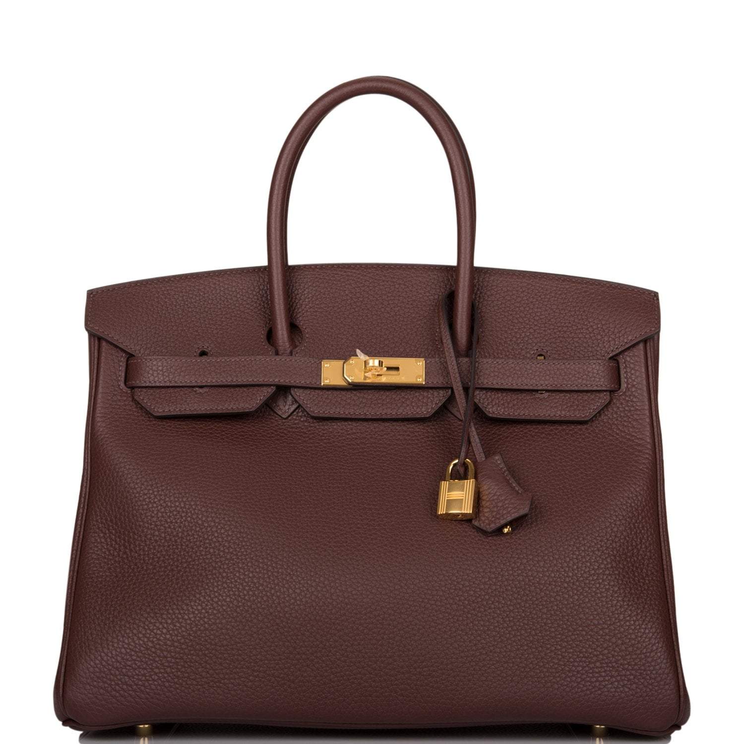 Hermes Birkin 35 Havane Clemence Gold Hardware - Exclusu