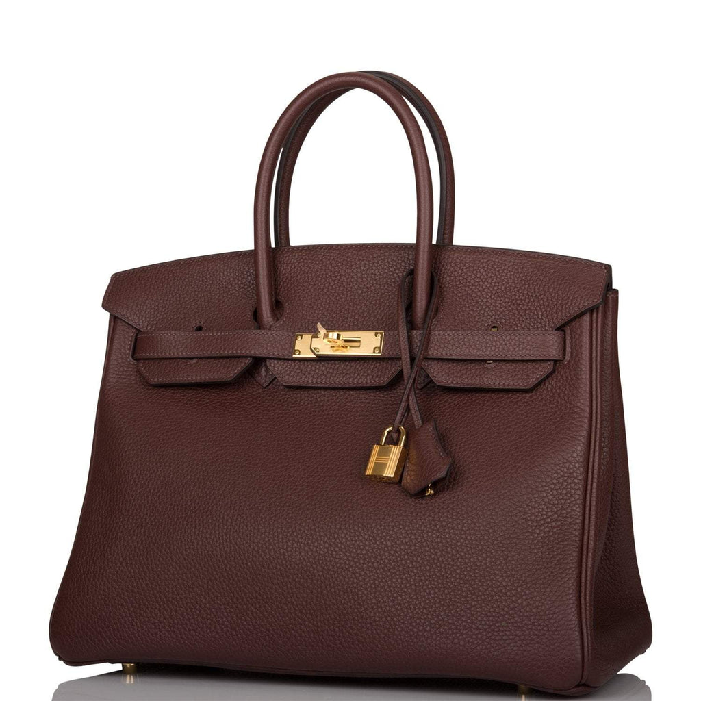 Hermes Birkin 35 Havane Clemence Gold Hardware - Exclusu