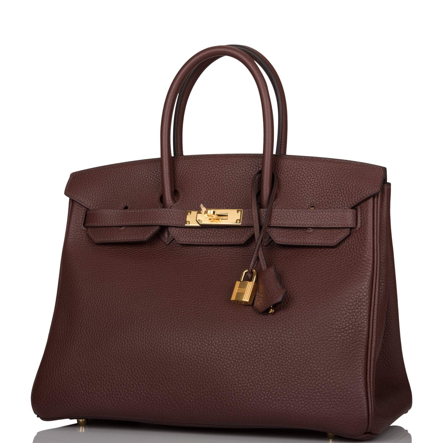 Hermes Birkin 35 Havane Clemence Gold Hardware - Exclusu