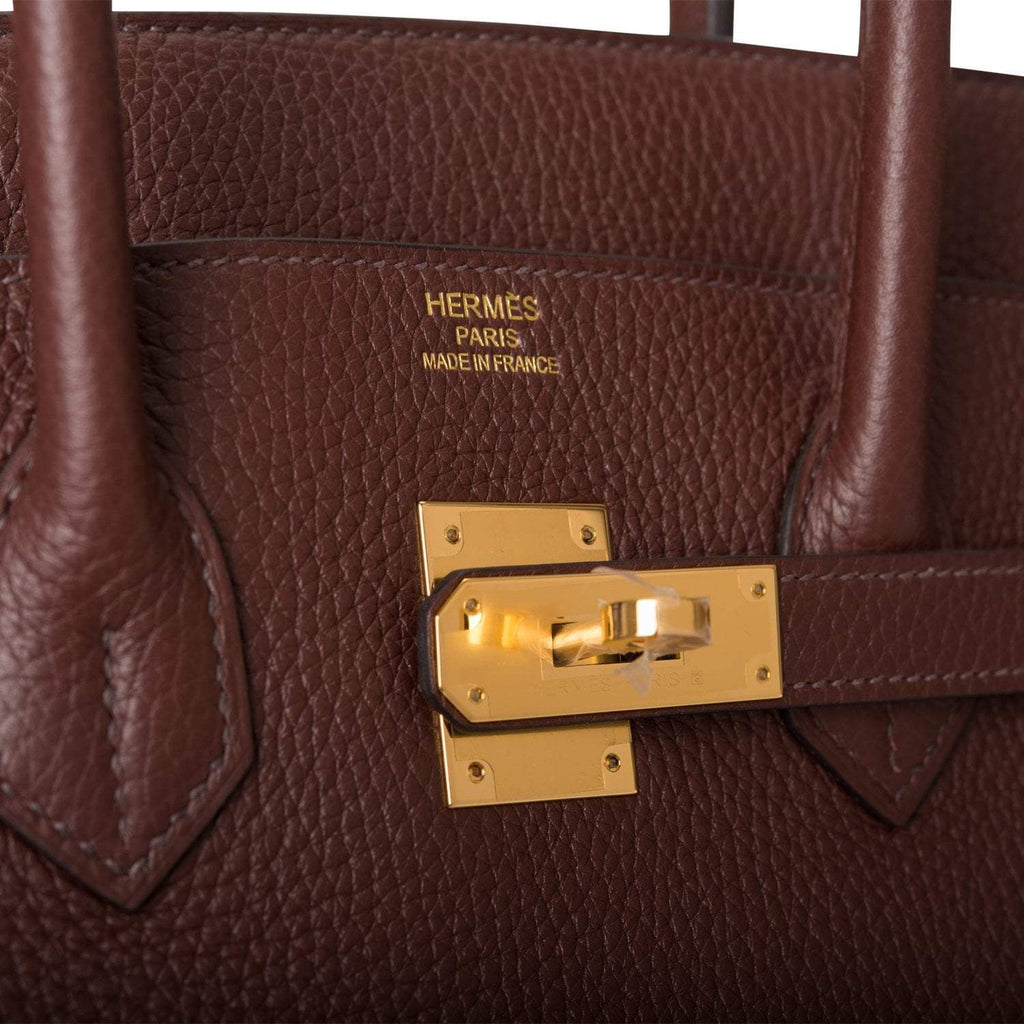 Hermes Birkin 35 Havane Clemence Gold Hardware - Exclusu