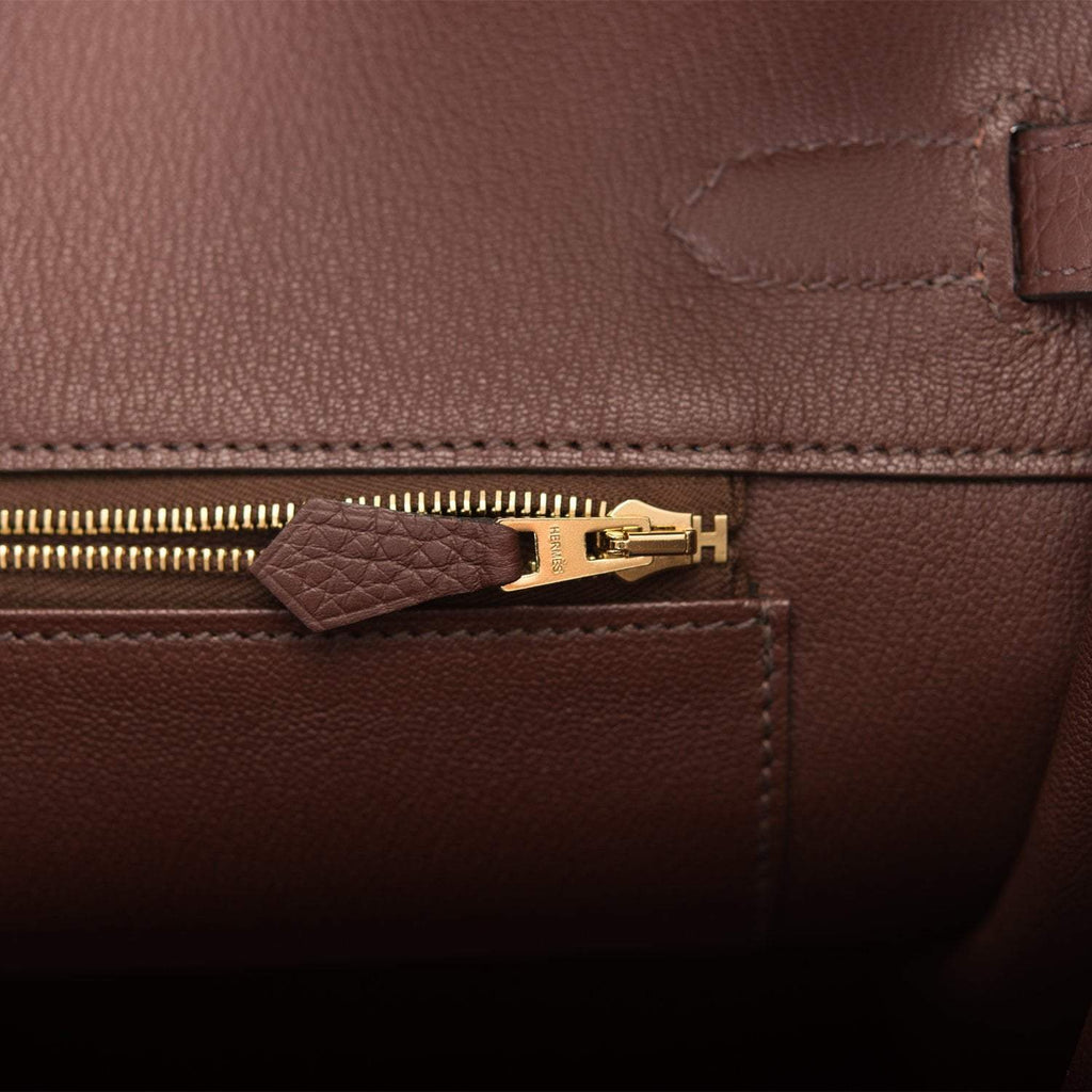 Hermes Birkin 35 Havane Clemence Gold Hardware - Exclusu