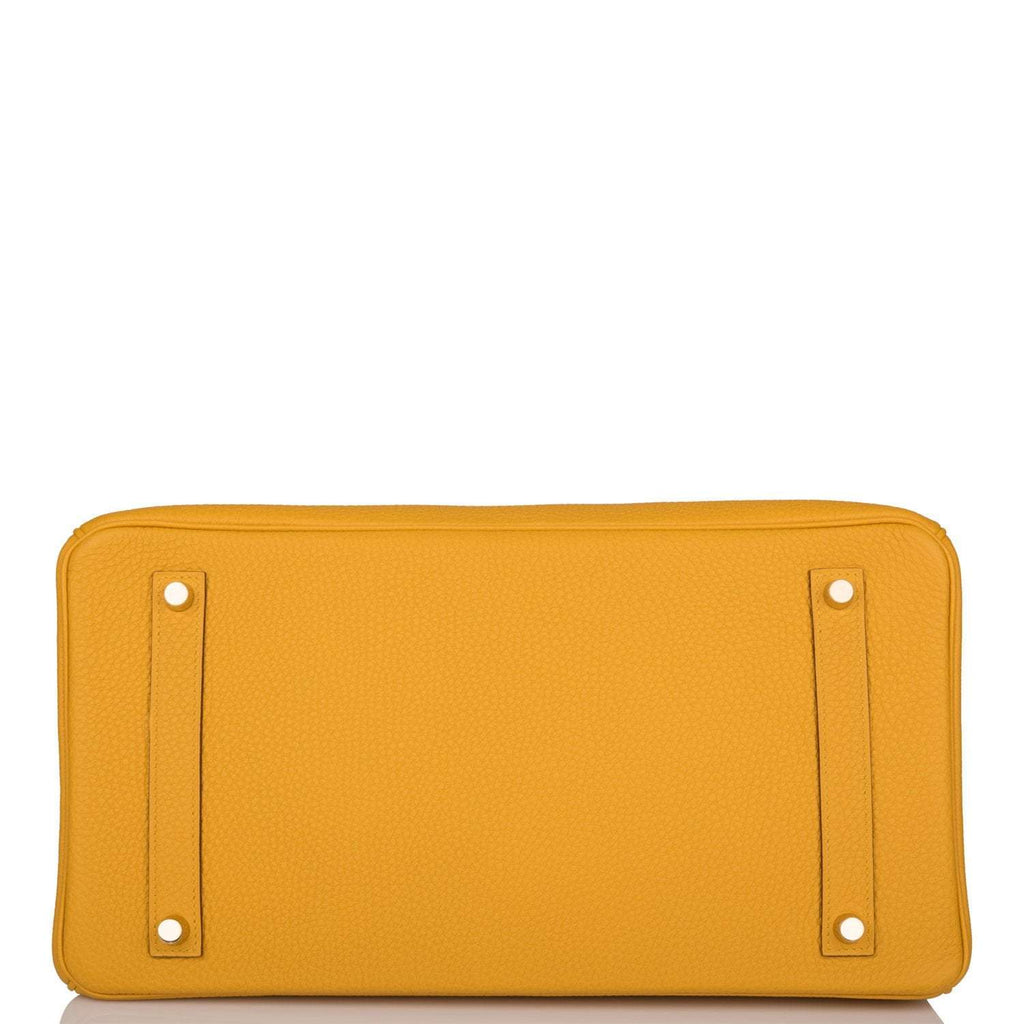 Hermes Birkin 35 Jaune Ambre Togo Gold Hardware - Exclusu