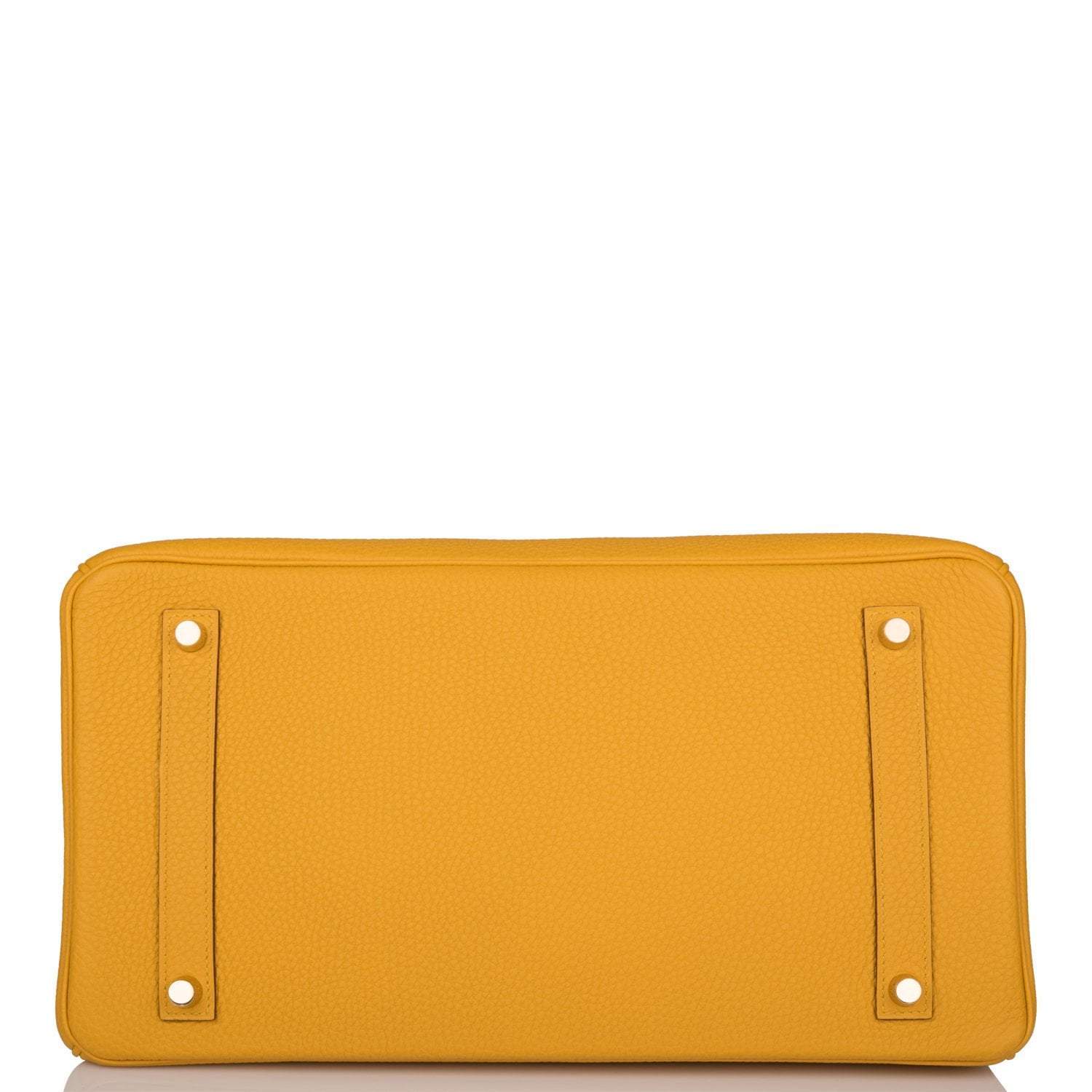 Hermes Birkin 35 Jaune Ambre Togo Gold Hardware - Exclusu