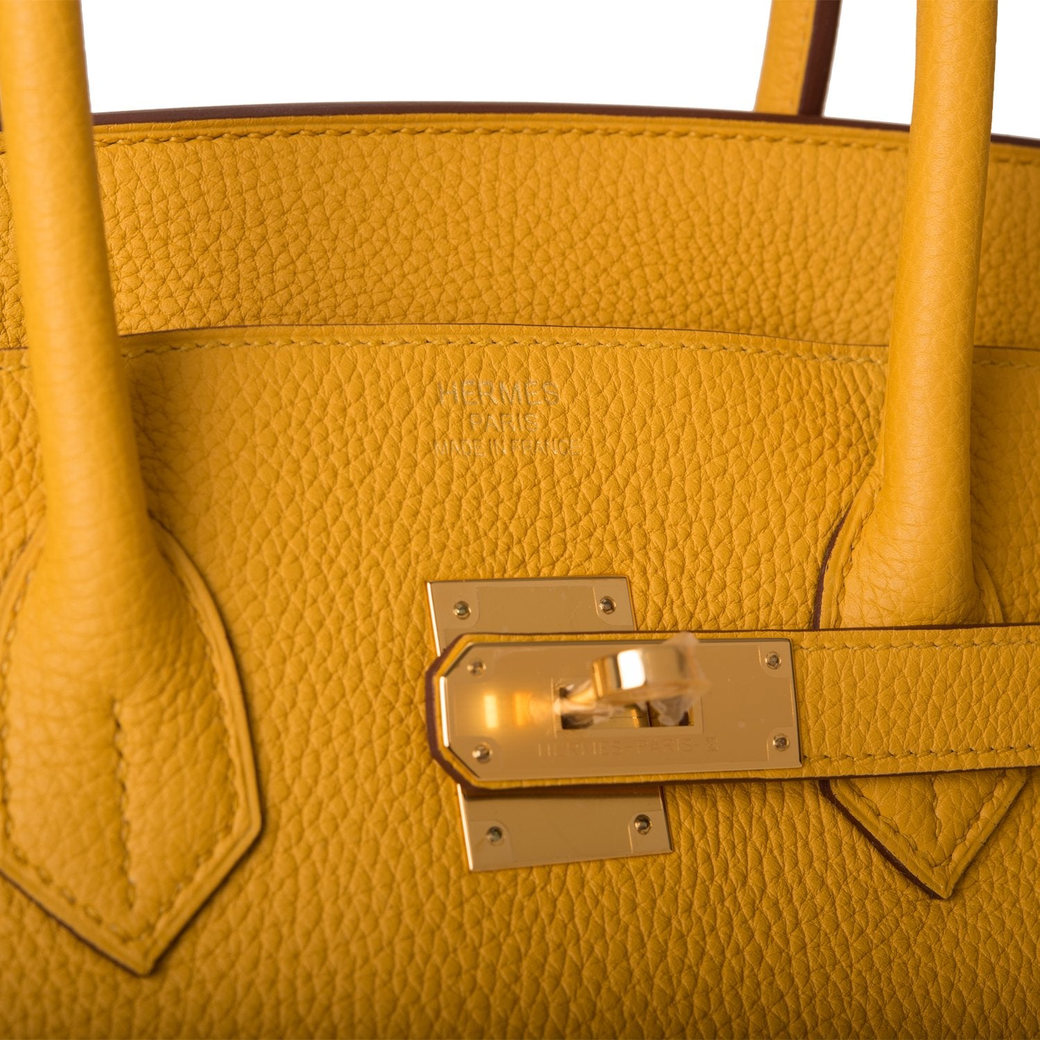 Hermes Birkin 35 Jaune Ambre Togo Gold Hardware - Exclusu