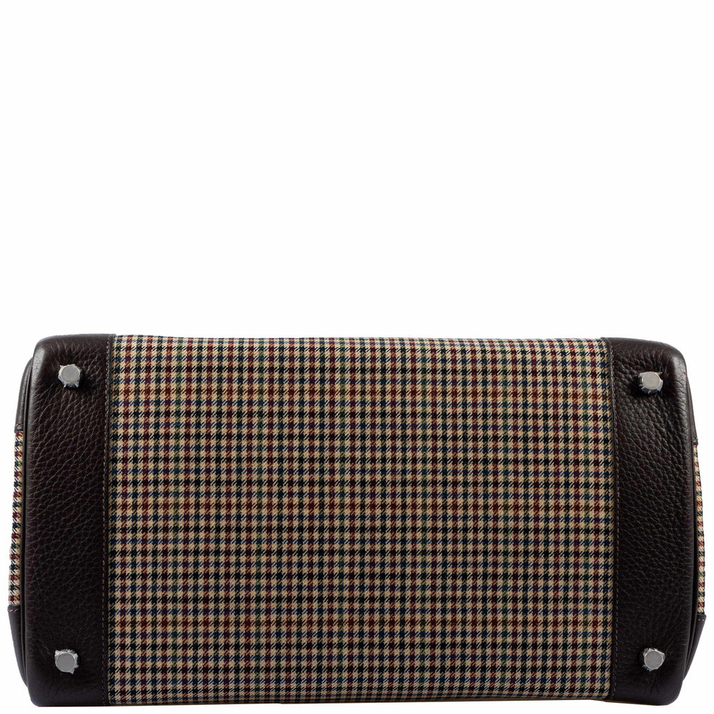 Hermes Birkin 35 Togo And Plaid Wool Lainage Palladium Hardware -Runway Bag - Exclusu