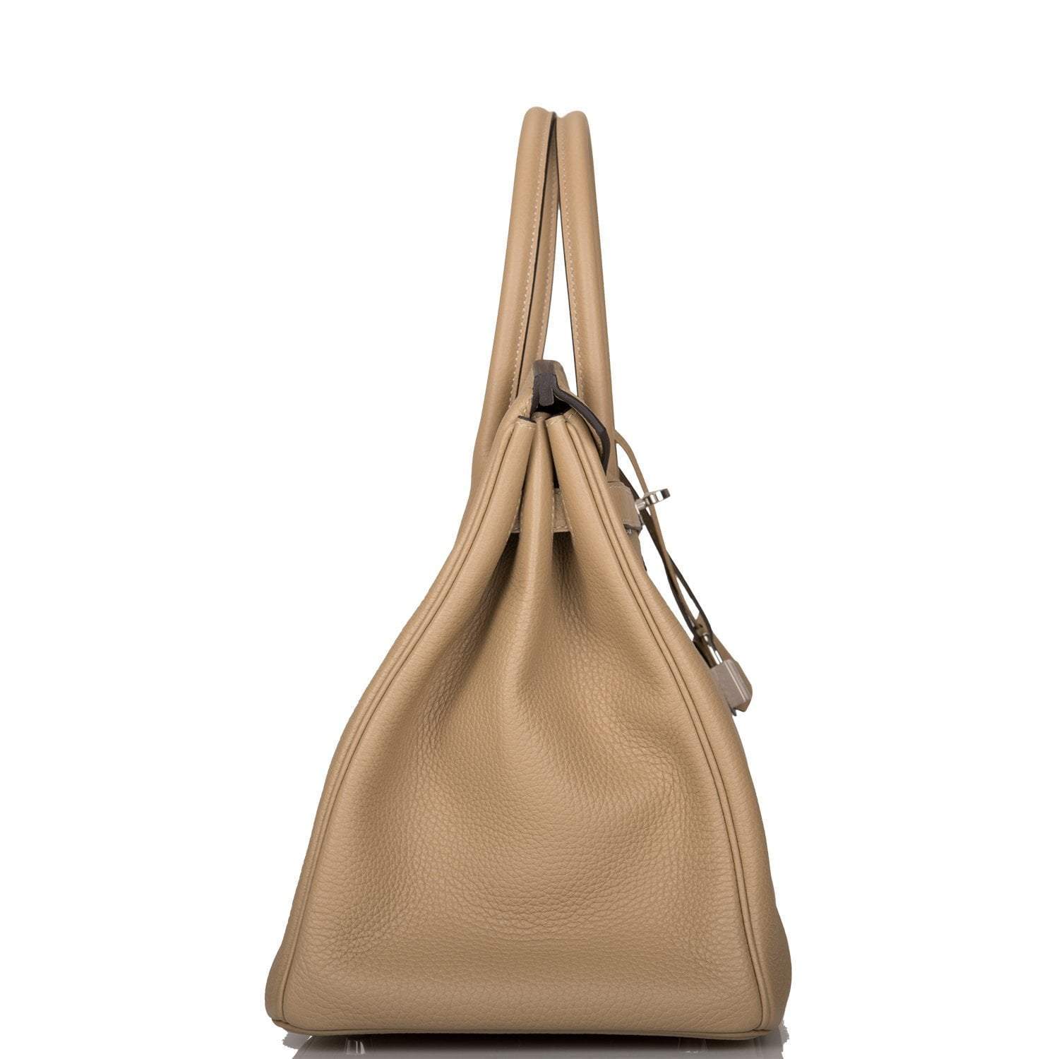 Hermes Birkin 35 Trench Clemence Palladium Hardware - Exclusu