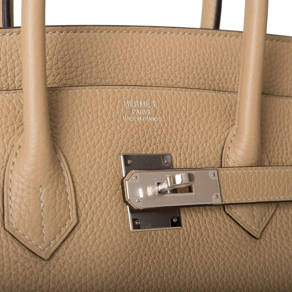 Hermes Birkin 35 Trench Clemence Palladium Hardware - Exclusu