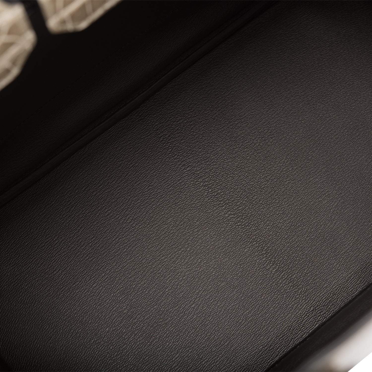 Hermes  Birkin 35cm Bi-Color Gris Tourterelle and Graphite Shiny Porosus Crocodile Brushed Palladium Hardware - Exclusu