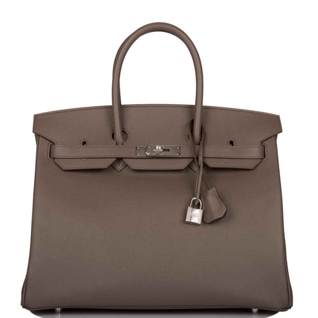 Hermes Birkin 35cm Etain Epsom Palladium Hardware - Exclusu