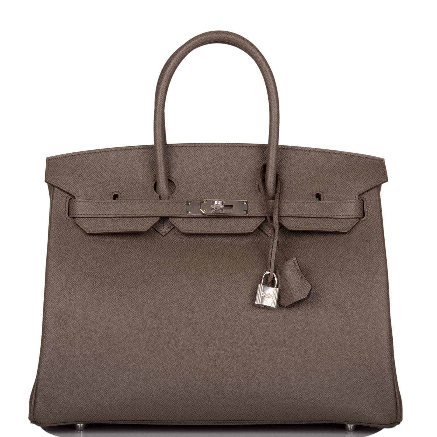 Hermes Birkin 35cm Etain Epsom Palladium Hardware - Exclusu