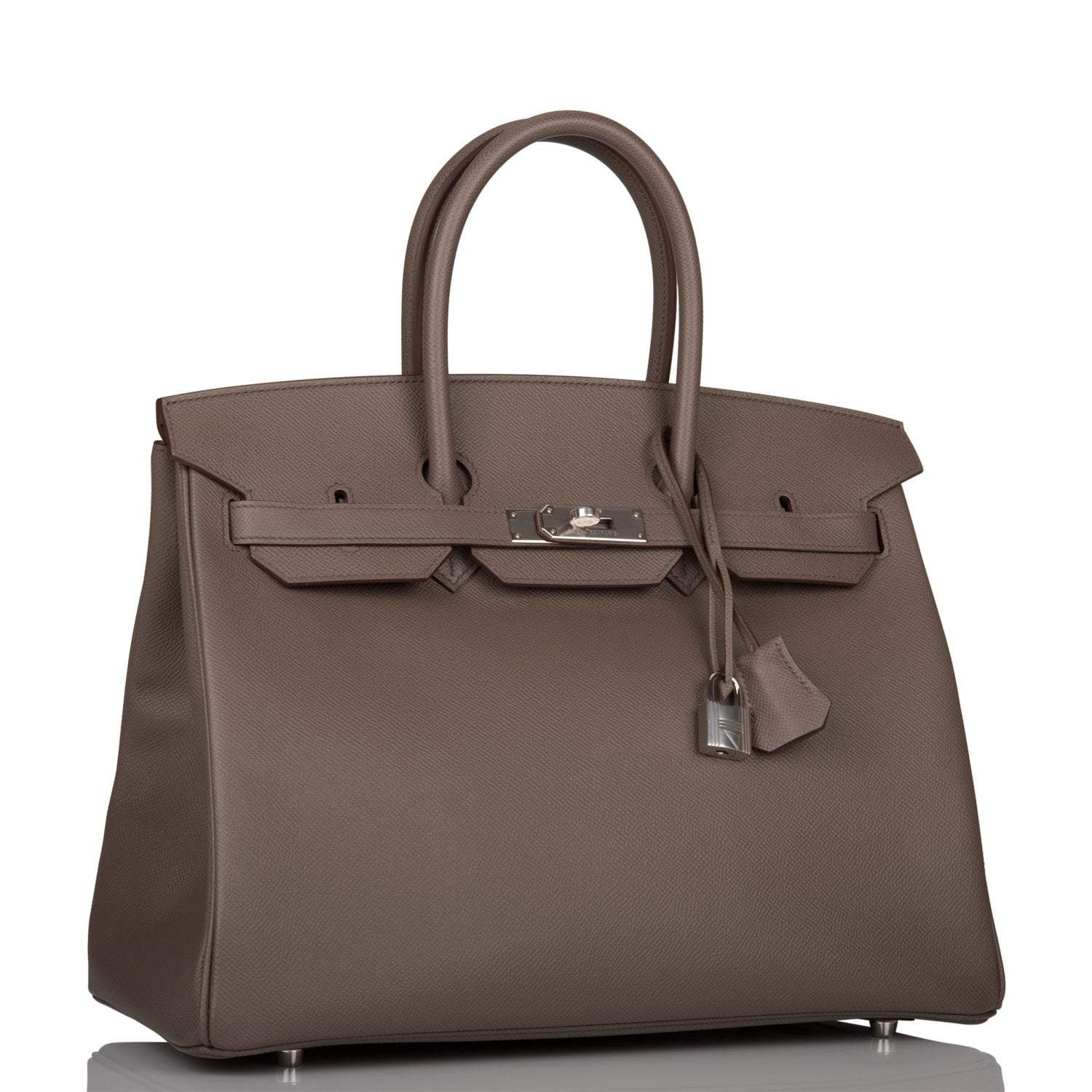 Hermes Birkin 35cm Etain Epsom Palladium Hardware - Exclusu