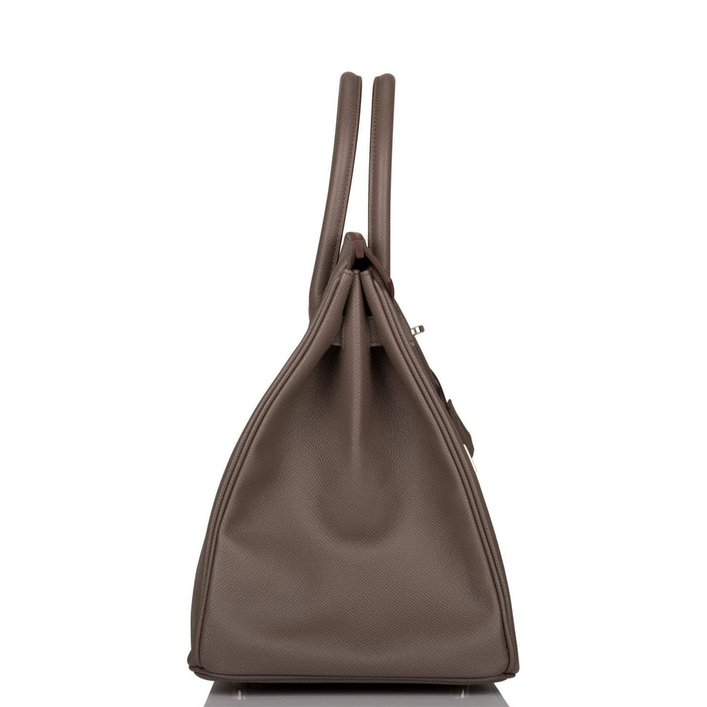 Hermes Birkin 35cm Etain Epsom Palladium Hardware - Exclusu