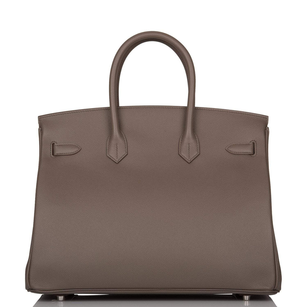 Hermes Birkin 35cm Etain Epsom Palladium Hardware - Exclusu