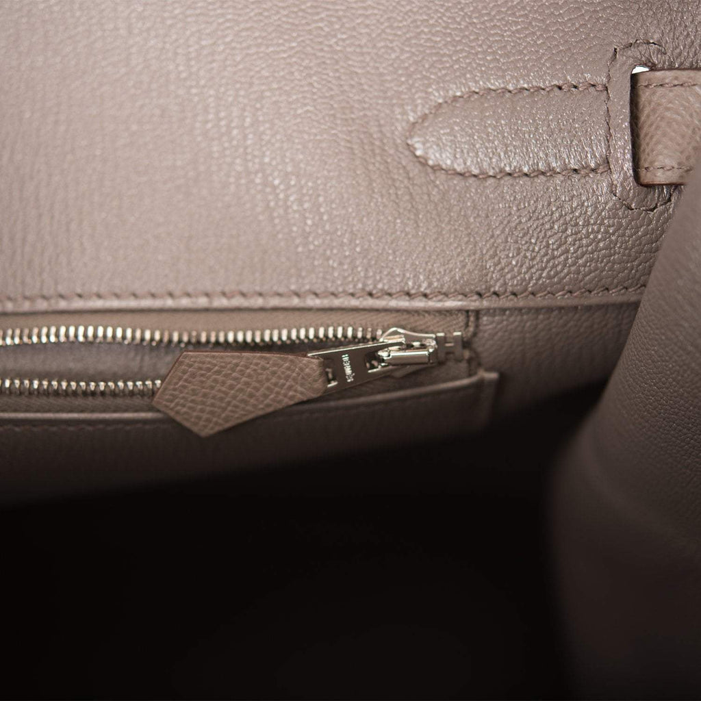 Hermes Birkin 35cm Etain Epsom Palladium Hardware - Exclusu
