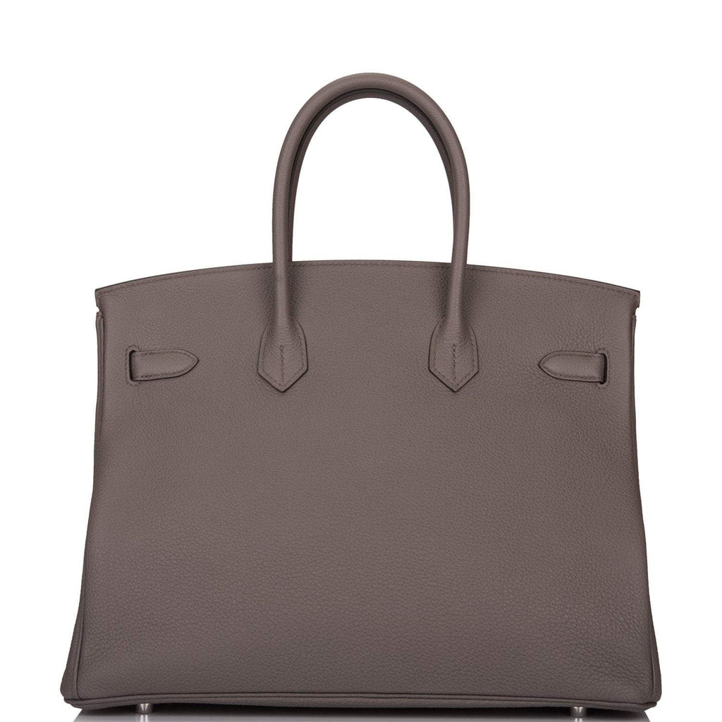 Hermes Birkin 35cm Etain Togo Palladium Hardware - Exclusu