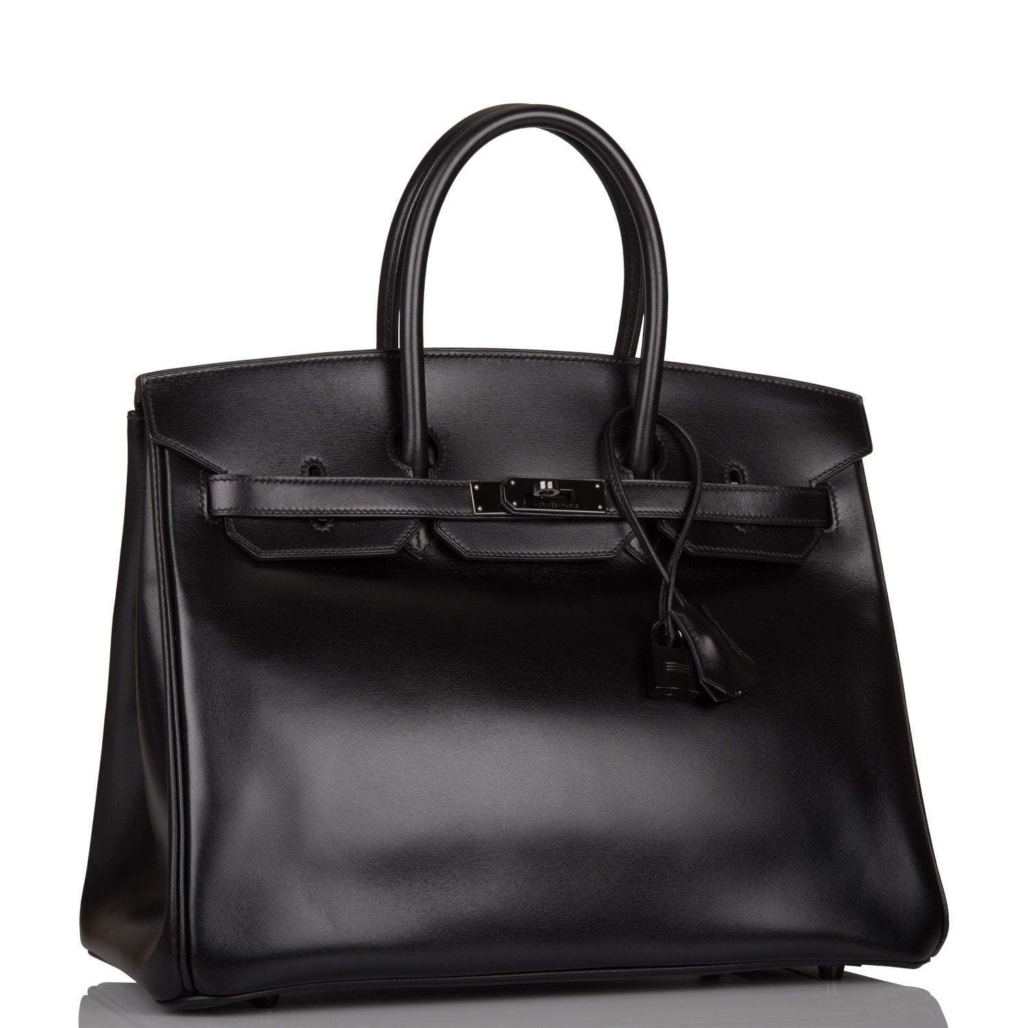 Hermes Birkin 35cm  SO Black Box Black Hardware - Exclusu