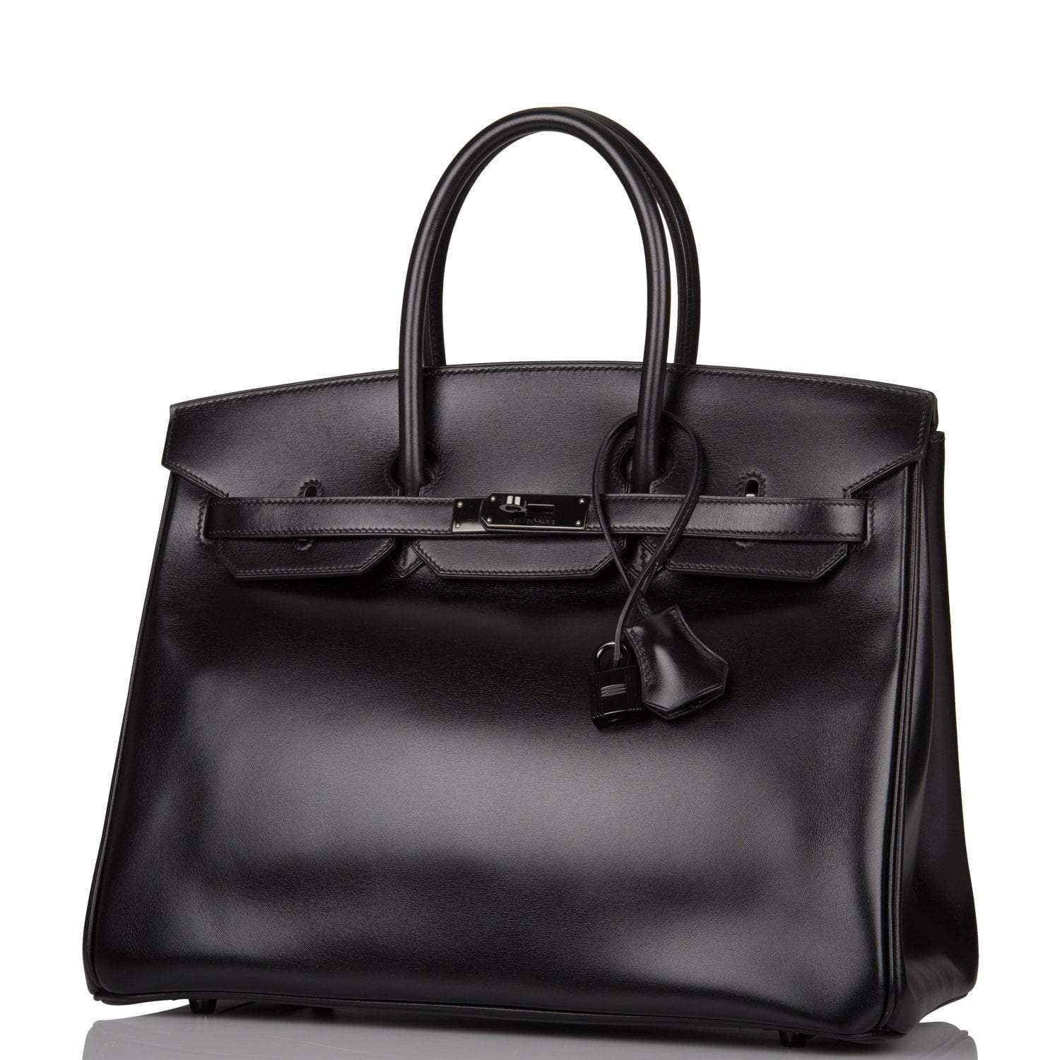 Hermes Birkin 35cm  SO Black Box Black Hardware - Exclusu